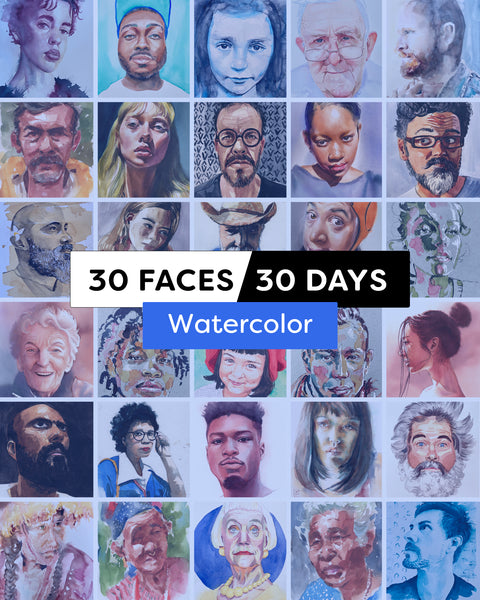 30 Faces/30 Days - Watercolor (10/22)
