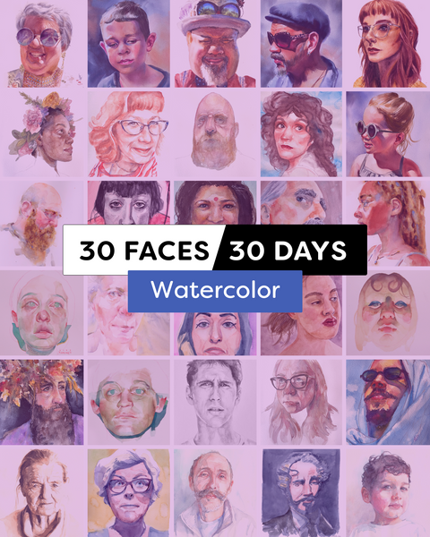 30 Faces/30 Days - Watercolor (10/23)