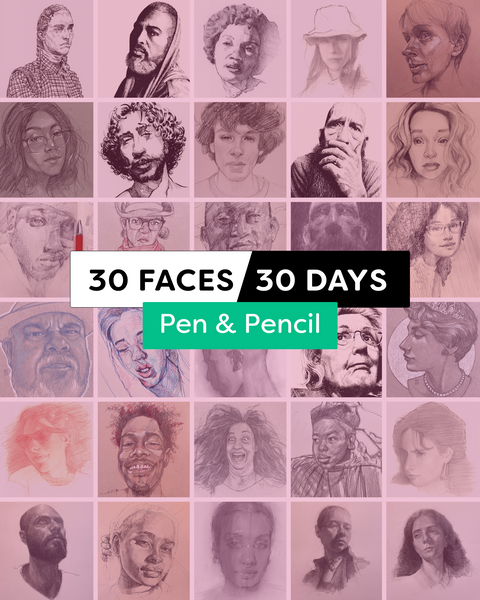 30 Faces/30 Days - Pen & Pencil (07/23)
