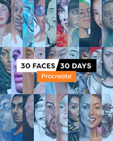 30 Faces/30 Days - Procreate (2021)