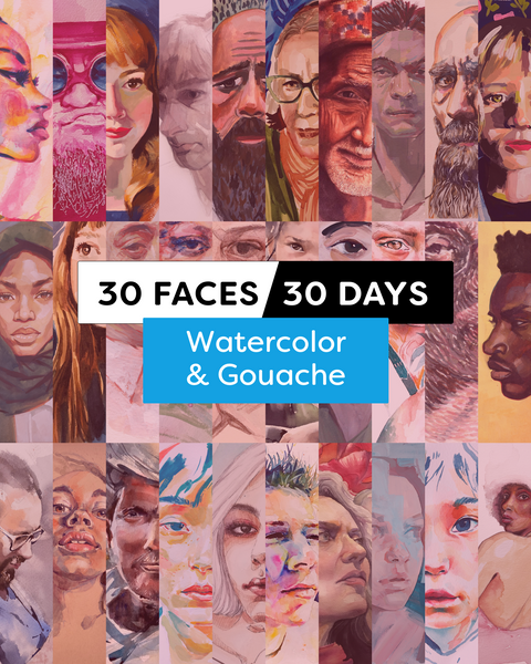 30 Faces/30 Days - Watercolor (03/21)