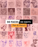30 Faces/30 Days - Pen & Pencil (01/23)