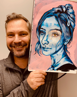 Portrait in Acrylic with Karl Staub