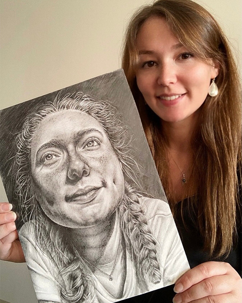 Portrait in Graphite with Kate Higgins Sktchy